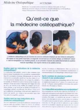 Medecine Osteopathique - Prestige magazine Decembre-Janvier 2008 (0)